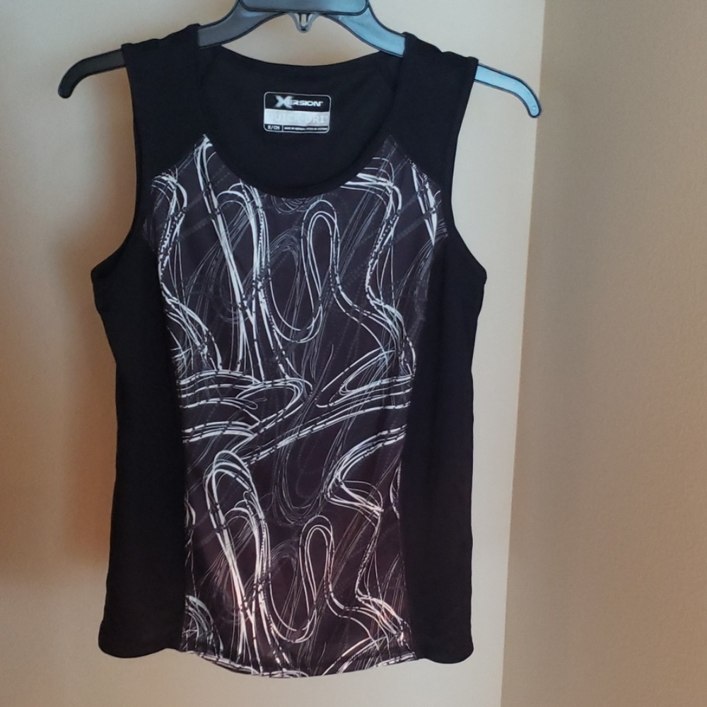 Xersion Black Quick Dri Workout Tank S Small